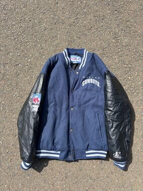 Dallas Cowboys Vintage Leather Varsity Jacket